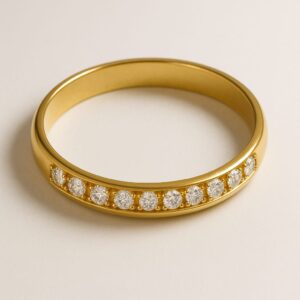 starburst diamond gold bangle