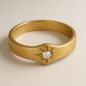starburst diamond gold bangle