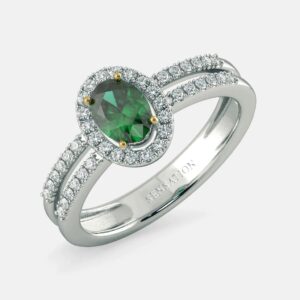 Artificial Jewellery emerald engagement ring