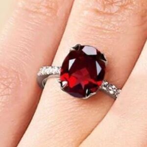 Artificial Jewellery round ruby ring