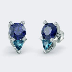 blue sapphire earrings