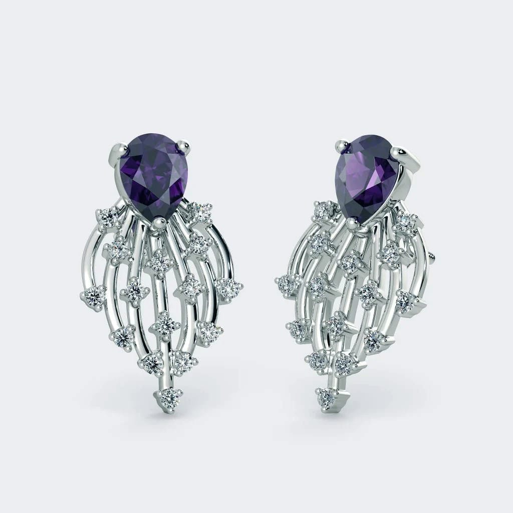 ilver & blue amethyst earrings ilver & blue amethyst earrings