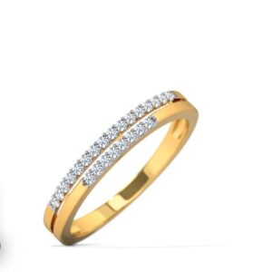 Artificial Jewellery gold & diamond wedding band