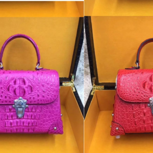 Authentic Exotic Crocodile Skin Women’s Small White Purse