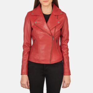 Sheepskin Red Leather Jacket
