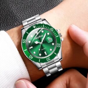 men’s business quartz wrist watch – black