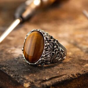 tiger eye turkish ring