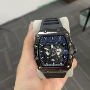 men’s business quartz wrist watch – black