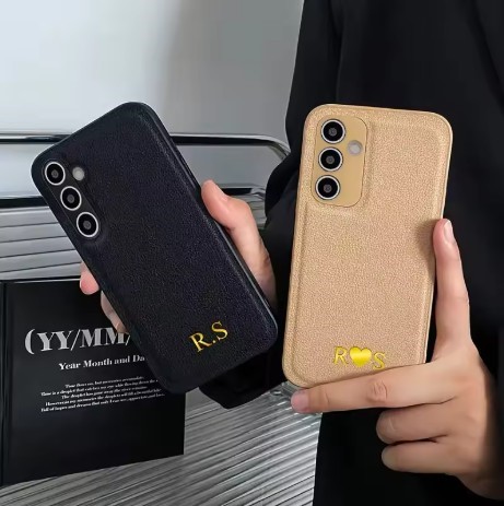 Personalized Leather Phone Case – Custom Name